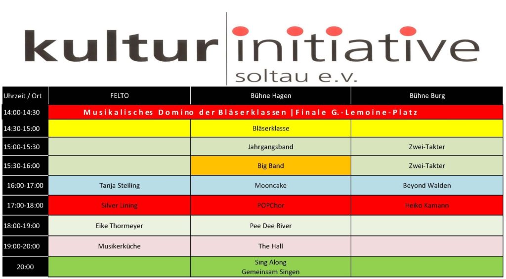 Auftrittsplan