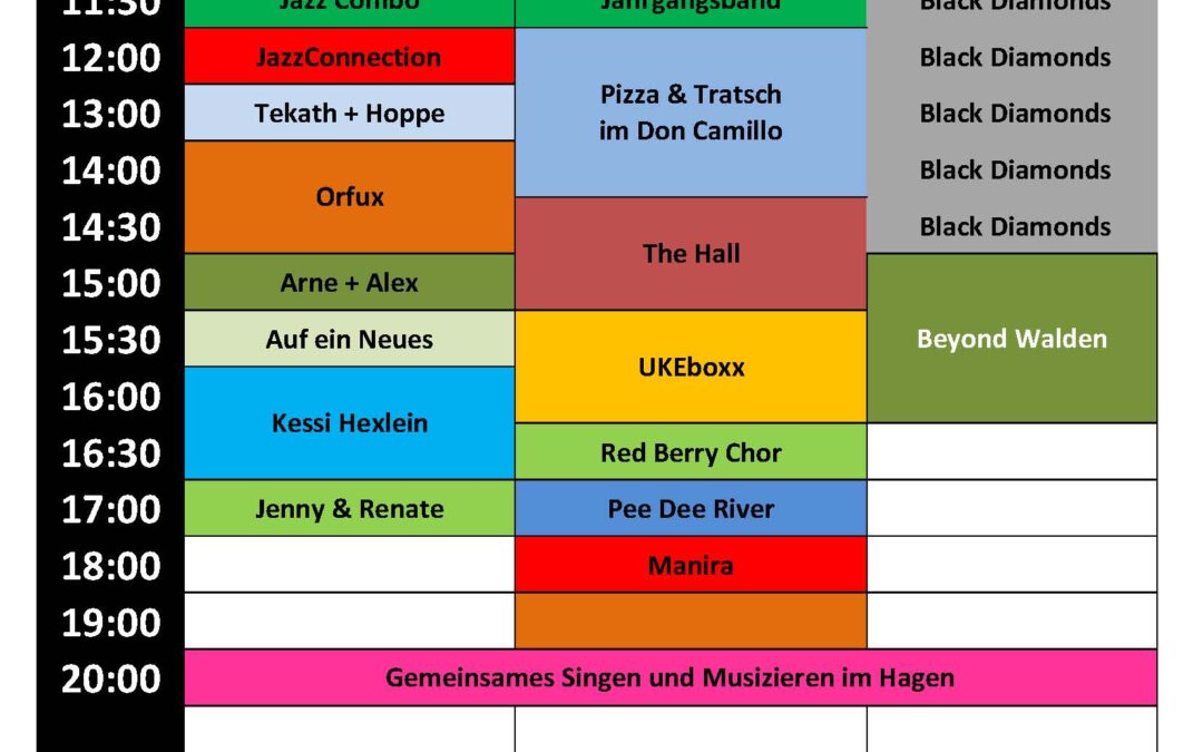 Spielplan Fest der Musik 2025 | Stand 16.6.